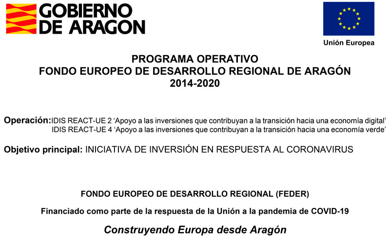 Pgina web subvencionada por Gobierno de Aragn y la UE