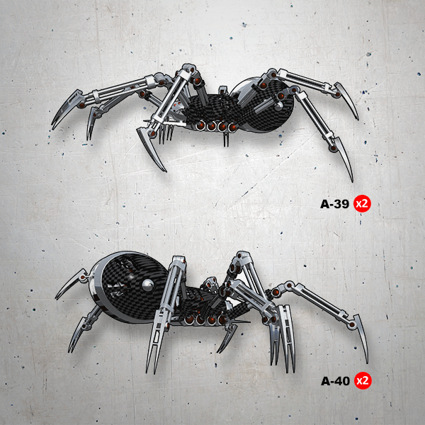 Pegatinas: Araña mecánica