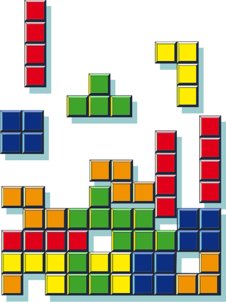 Vinilos Decorativos: Piezas de Tetris