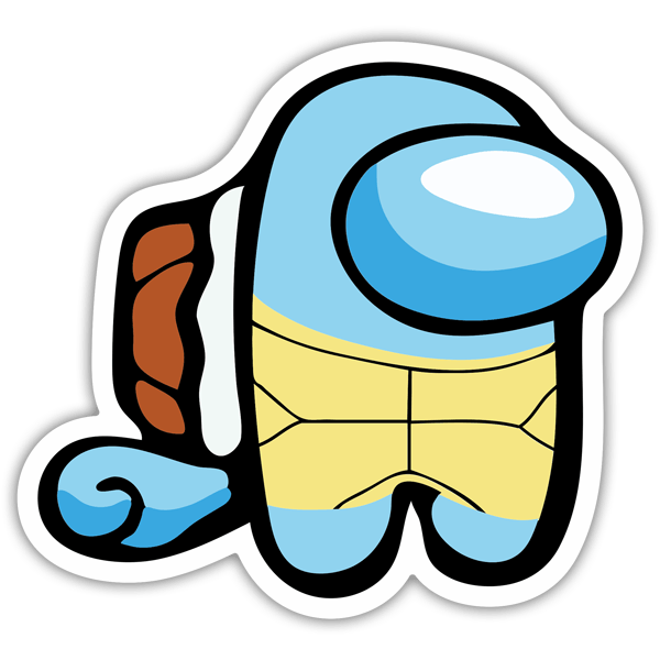 Pegatinas: Among Us Blastoise Pokemon