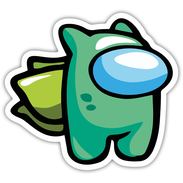 Pegatinas: Among Us Bulbasaur Pokemon