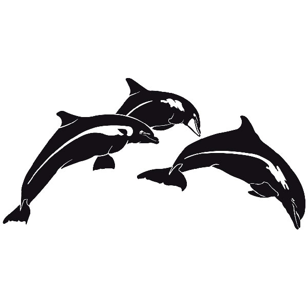 Vinilos Decorativos: Delfines felices