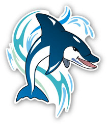 Pegatinas: Delfin 1