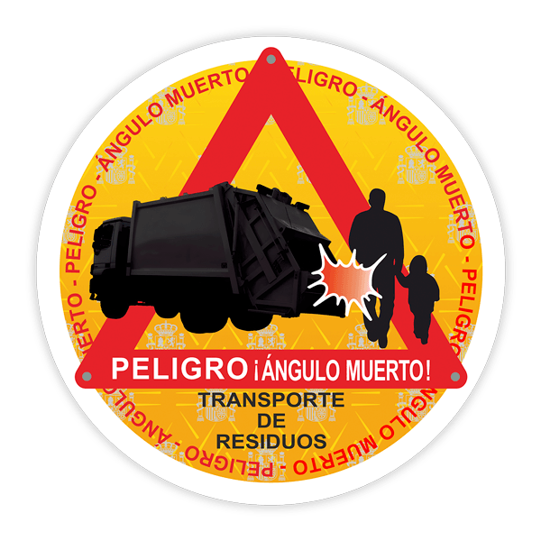 Pegatinas: Señal Vehículo Transporte de Residuos