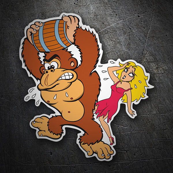 Pegatinas: Donkey Kong  con Lady