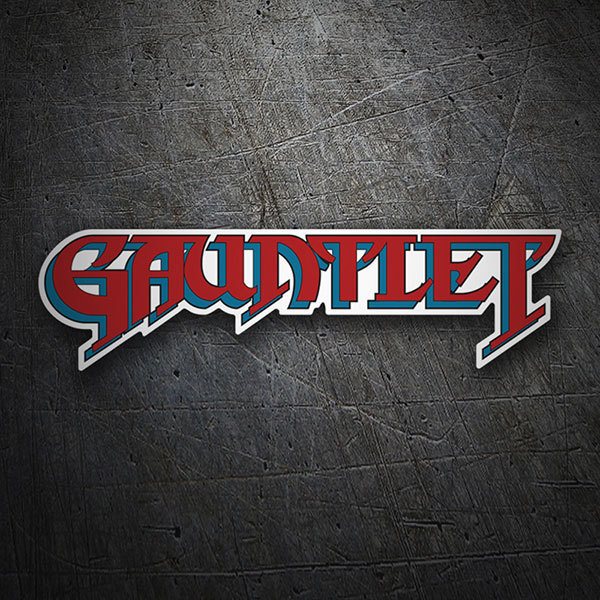 Pegatinas: Gauntlet Logo rojo