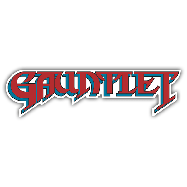 Pegatinas: Gauntlet Logo rojo