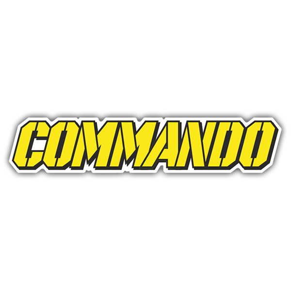 Pegatinas: Commando Logo