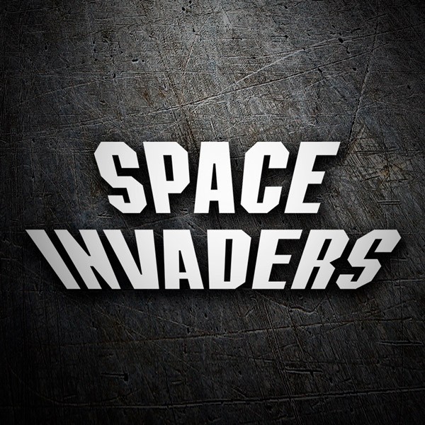 Pegatinas: Space Invaders Logo