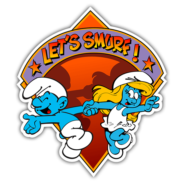 Pegatinas: Pitufos Let´s Smurf!