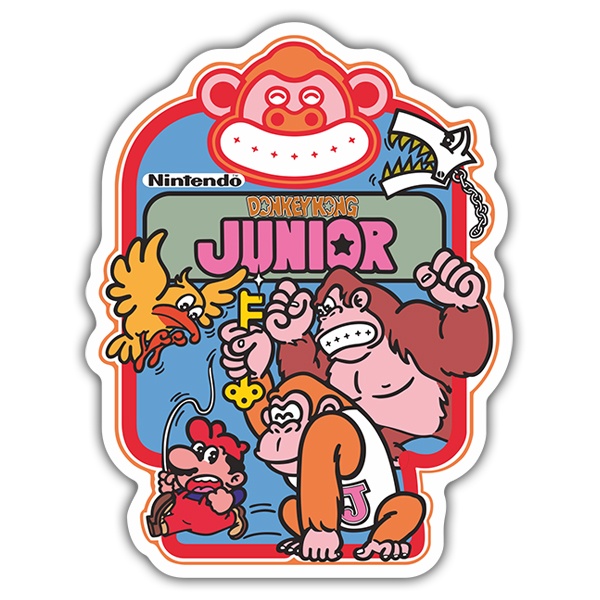 Pegatinas: Donkey Kong Junior Videojuego