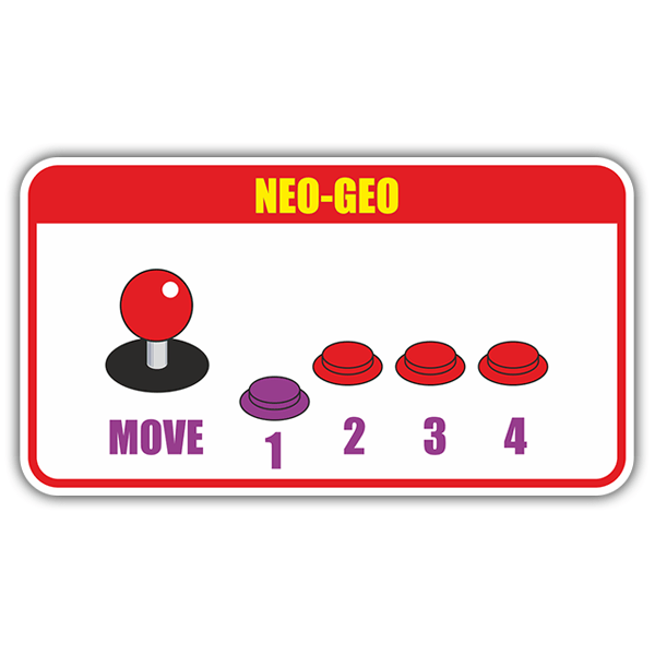 Pegatinas: Controles Neo - Geo