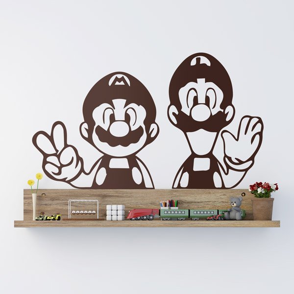Pegatinas: Mario y Luigi