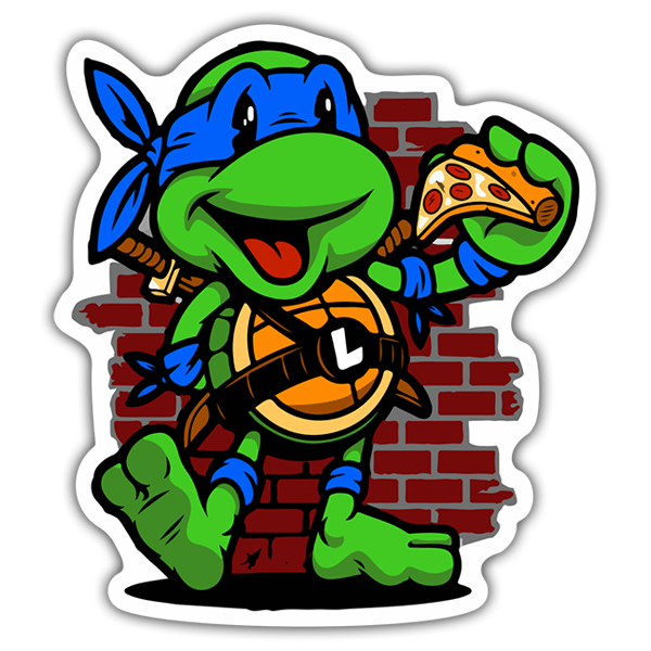 Pegatinas: Leonardo - Tortugas Ninja