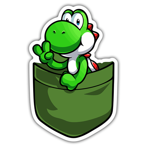 Pegatinas: Yoshi en el bolsillo