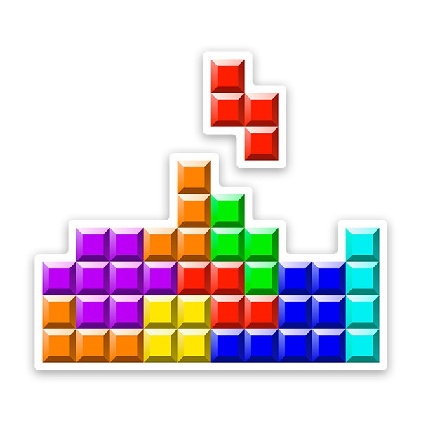 Pegatinas: Tetris Bloque de Piezas
