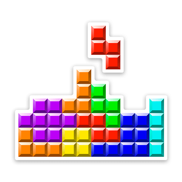 Pegatinas: Tetris Bloque de Piezas