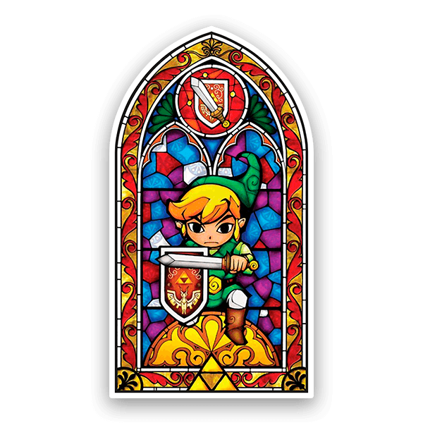 Pegatinas: Vidriera Zelda - The Wind Waker