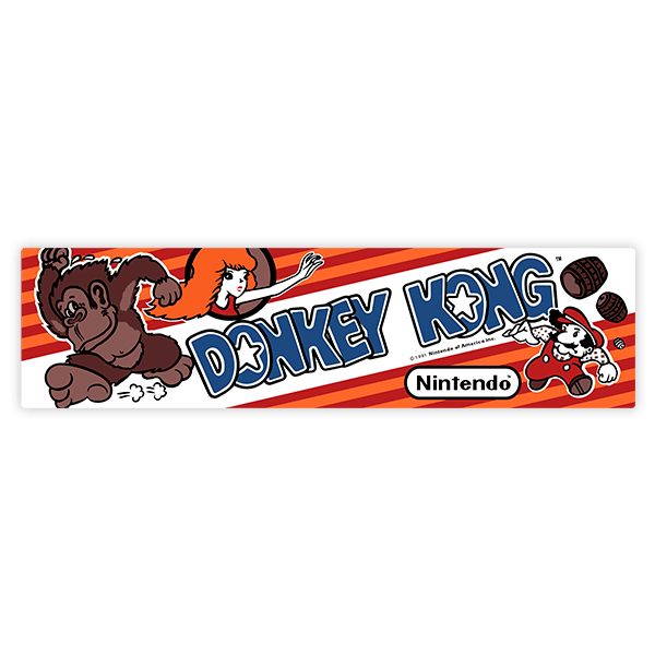 Pegatinas: Donkey Kong Pauline