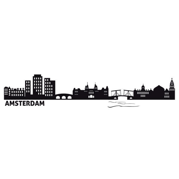 Vinilos Decorativos: Skyline Amsterdam