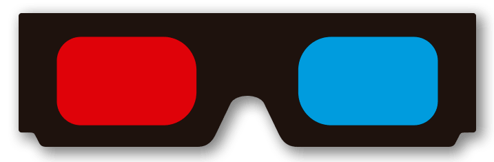 Pegatinas: Gafas 3D