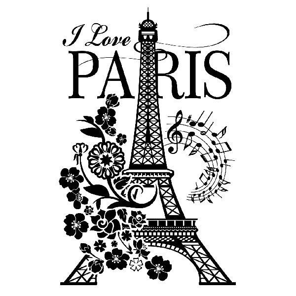 Vinilos Decorativos: I Love Paris
