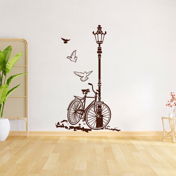 Vinilos Decorativos: Bicicleta y Farola
