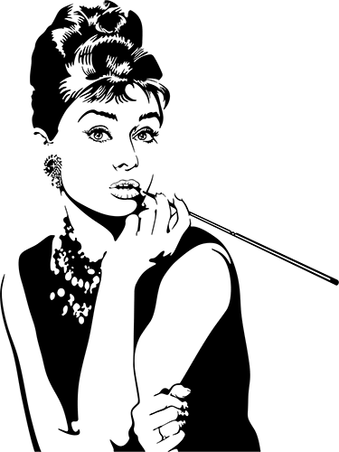 Pegatinas: Audrey Hepburn