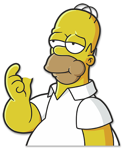 Pegatinas: Homer Simpson