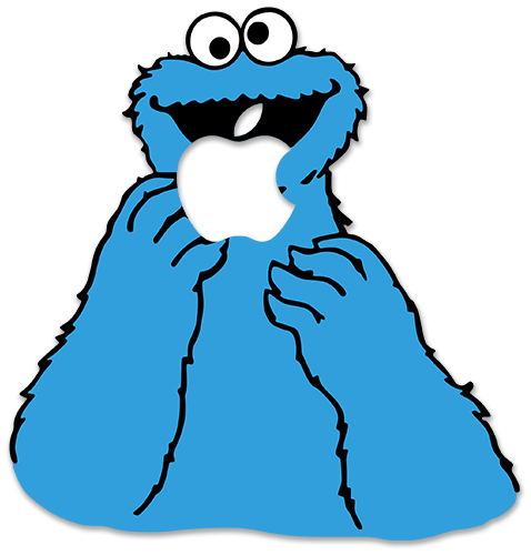 Pegatinas: Monstruo de las galletas