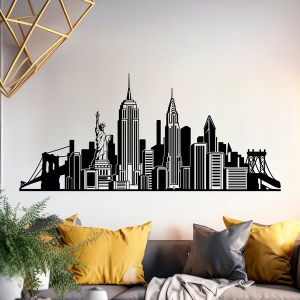 Vinilos Decorativos: Skyline Nueva York