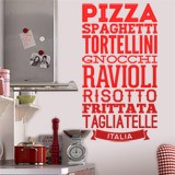 Vinilos Decorativos: Gastronomía de Italia 2