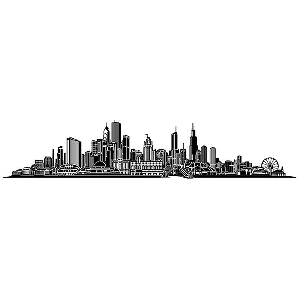 Vinilos Decorativos: Chicago skyline