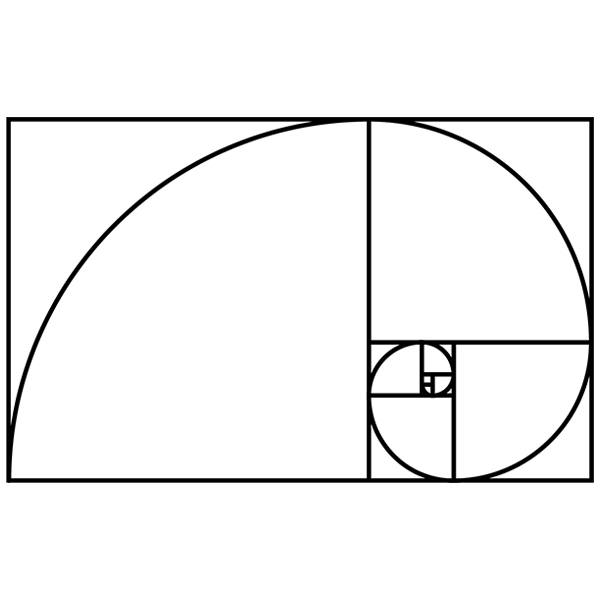 Vinilos Decorativos: Espiral de Fibonacci