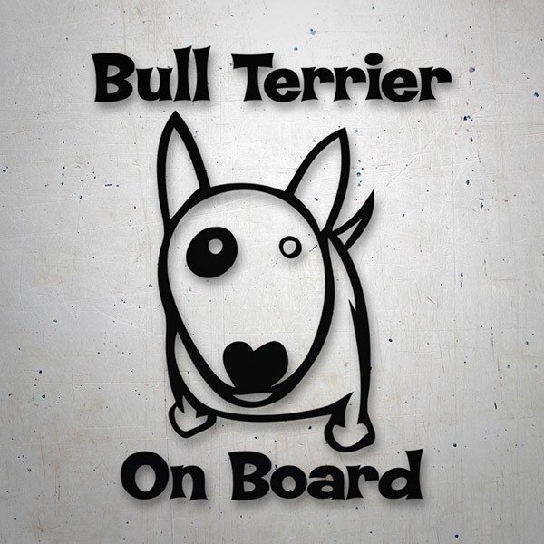 Pegatinas: Bull Terrier On Board