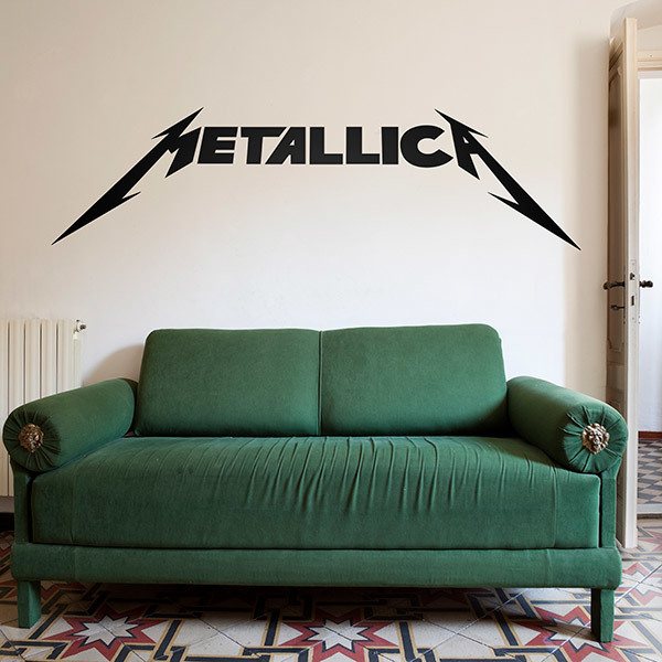 Vinilo decorativo Metallica Bigger