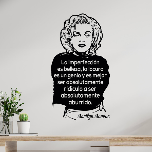 Vinilos Decorativos: La imperfección es belleza... Marilyn Monroe