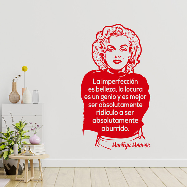 Vinilos Decorativos: La imperfección es belleza... Marilyn Monroe