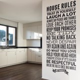 Vinilos Decorativos: House Rules 2