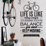 Vinilos Decorativos: Life is like riding a bicycle 2