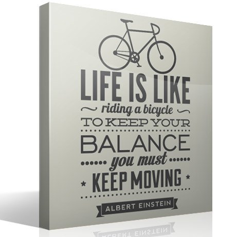 Vinilos Decorativos: Life is like riding a bicycle