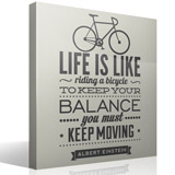 Vinilos Decorativos: Life is like riding a bicycle 3