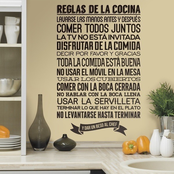 Vinilos de cocina y muebles de cocina Frente cocina vinilo
