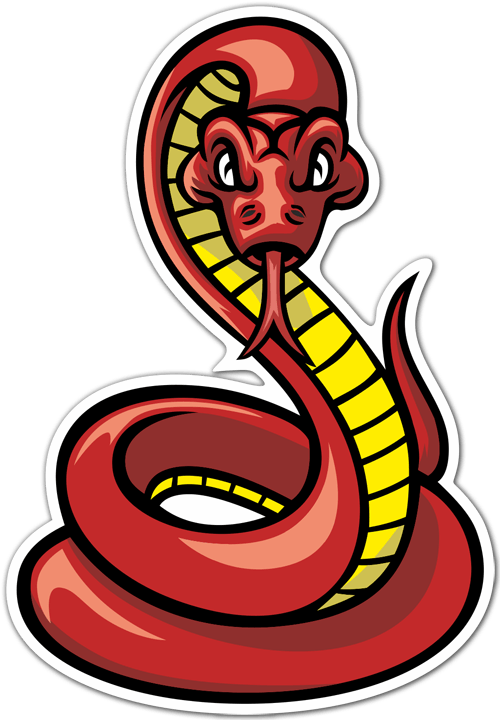 Pegatinas: Serpiente venenosa