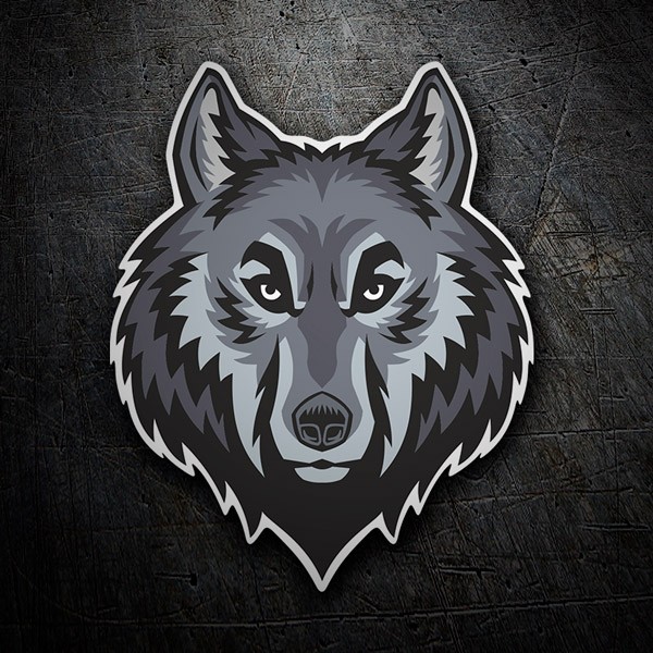 Pegatinas: Lobo macho alfa