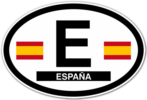 Pegatinas: Ovalo España E