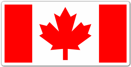 Pegatinas: Bandera Canada