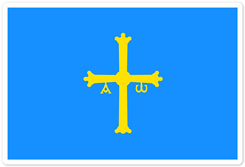 Pegatinas: Bandera de Asturias