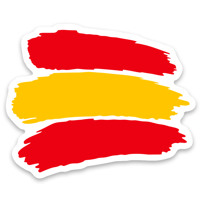 Pegatinas: Trazos España en blanco