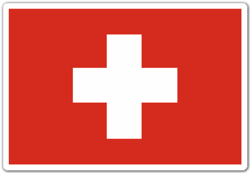 Pegatinas: Bandera de Suiza